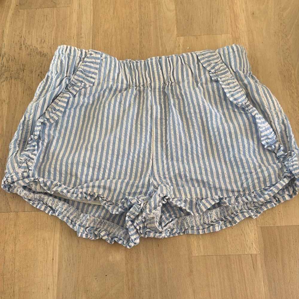 Crewcuts seersucker shorts, size 6